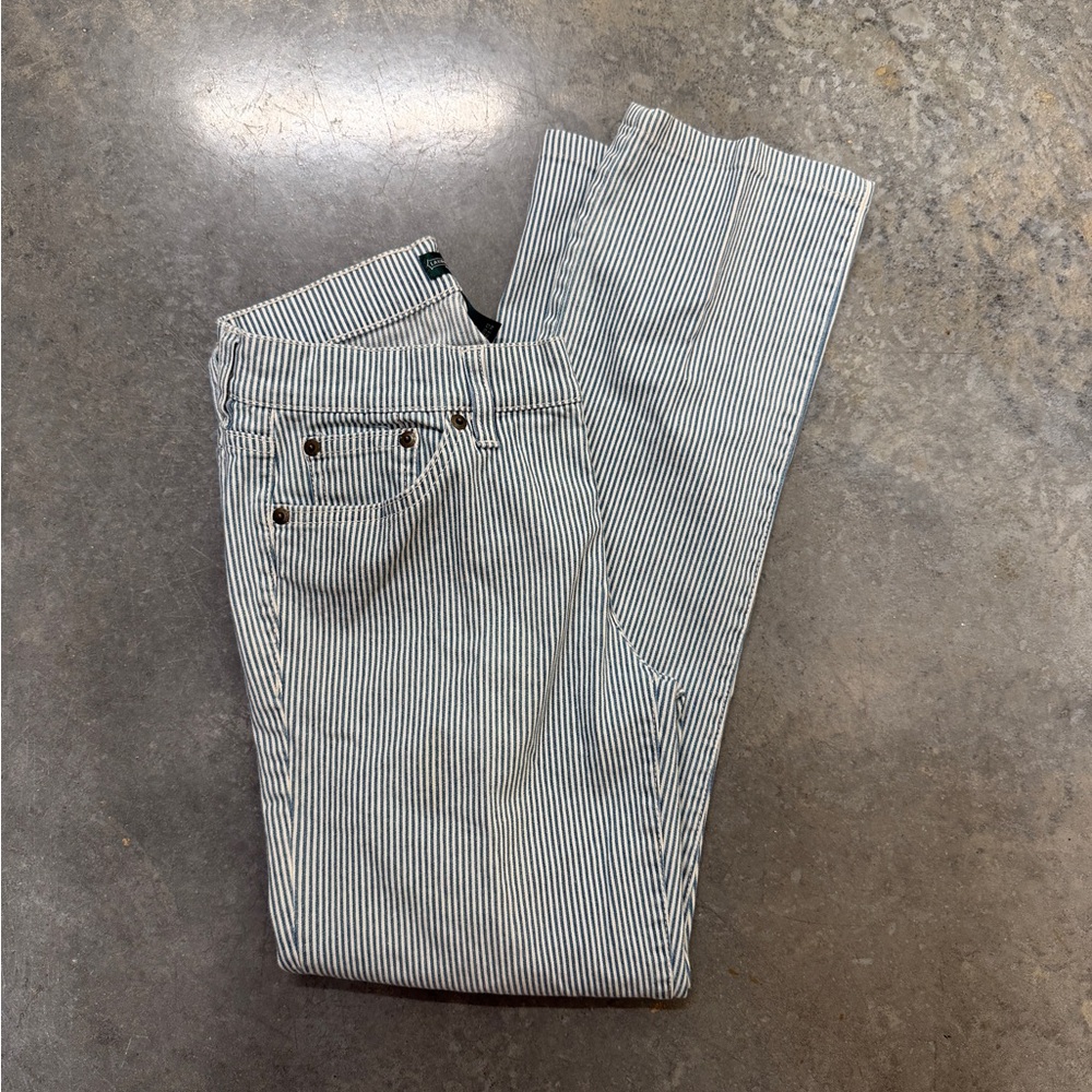 Ralph Lauren Striped Blue and White Women's Jeans - Picture 3 of 5
